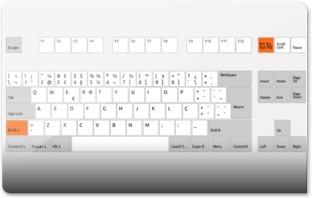 teclado - Printscreen a uma zona do ambiente de trabalhoM